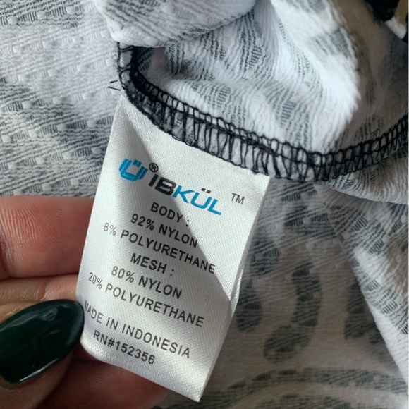 IBKUL Women’s BIANCA Long Sleeve Mock Neck Golf Dress sz L textured UPF 50 Black - Picture 8 of 12